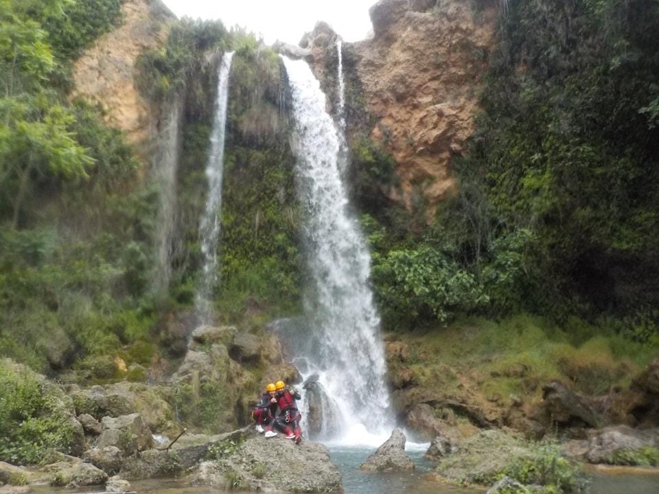 Canyoning in the Gorgo de la Escalera de Anna region of Valencia